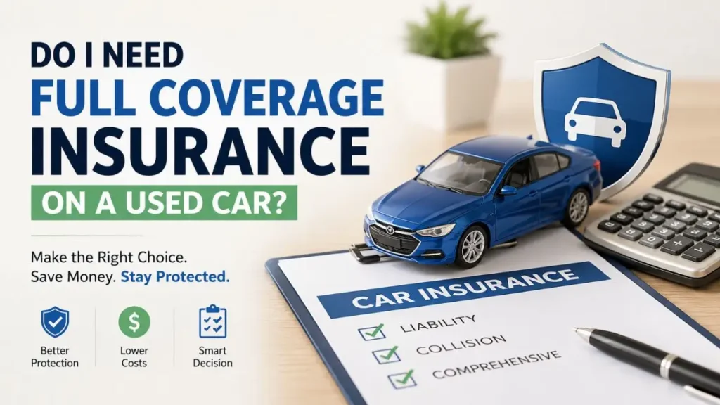 Do I Need Full Coverage Insurance on a Used Car? Car insurance policy, vehicle, and protection comparison guide.