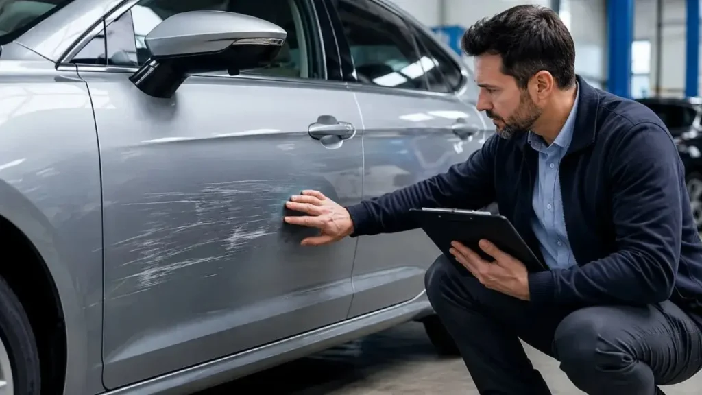 Does car insurance cover paint damage after a minor car accident