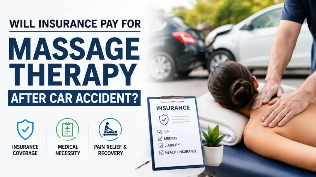 Will Insurance Pay for Massage Therapy After Car Accident? Insurance coverage for medically necessary massage therapy after an auto accident.