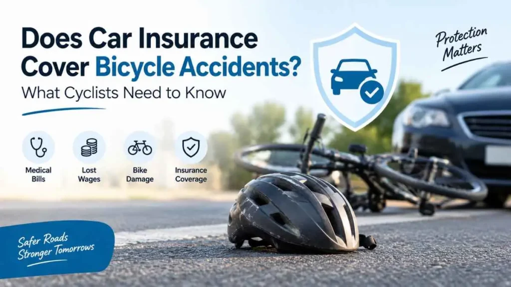 Does car insurance cover bicycle accidents?