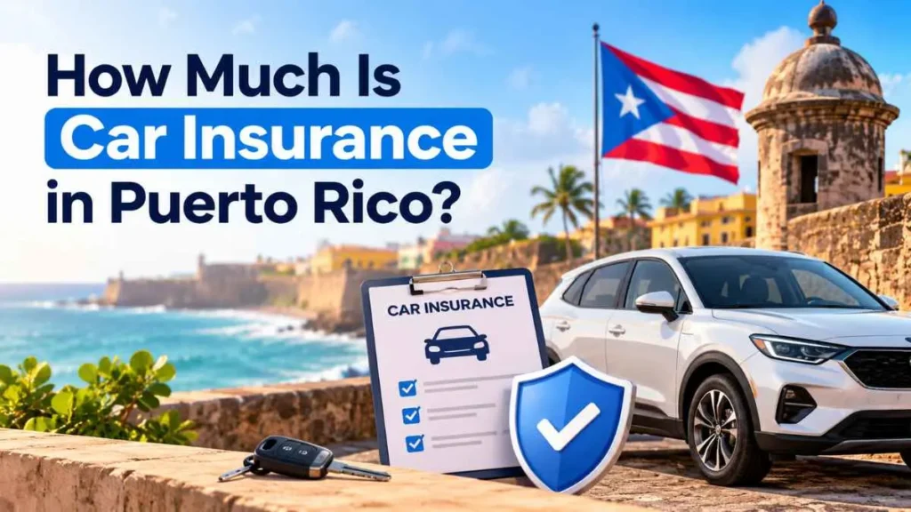 How much is car insurance in Puerto Rico with a car, insurance shield, and Puerto Rico coastal setting