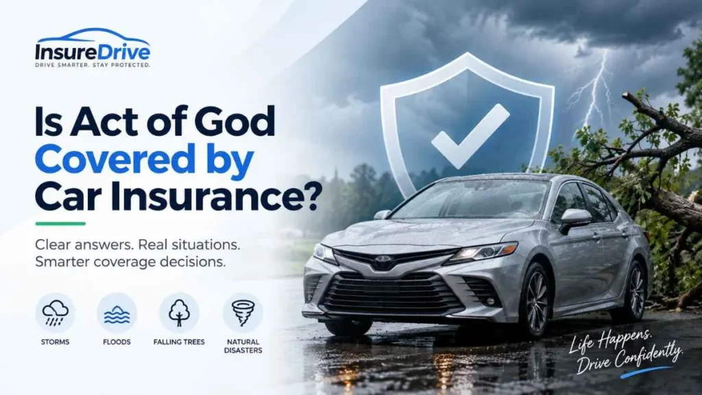 Is Act of God covered by car insurance with comprehensive coverage for storm damage